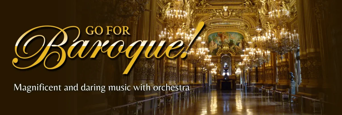 Go For Baroque! Magnificent and daring music with orchestra. Image of the Paris Opera - Grand foyer of Palais Garnier